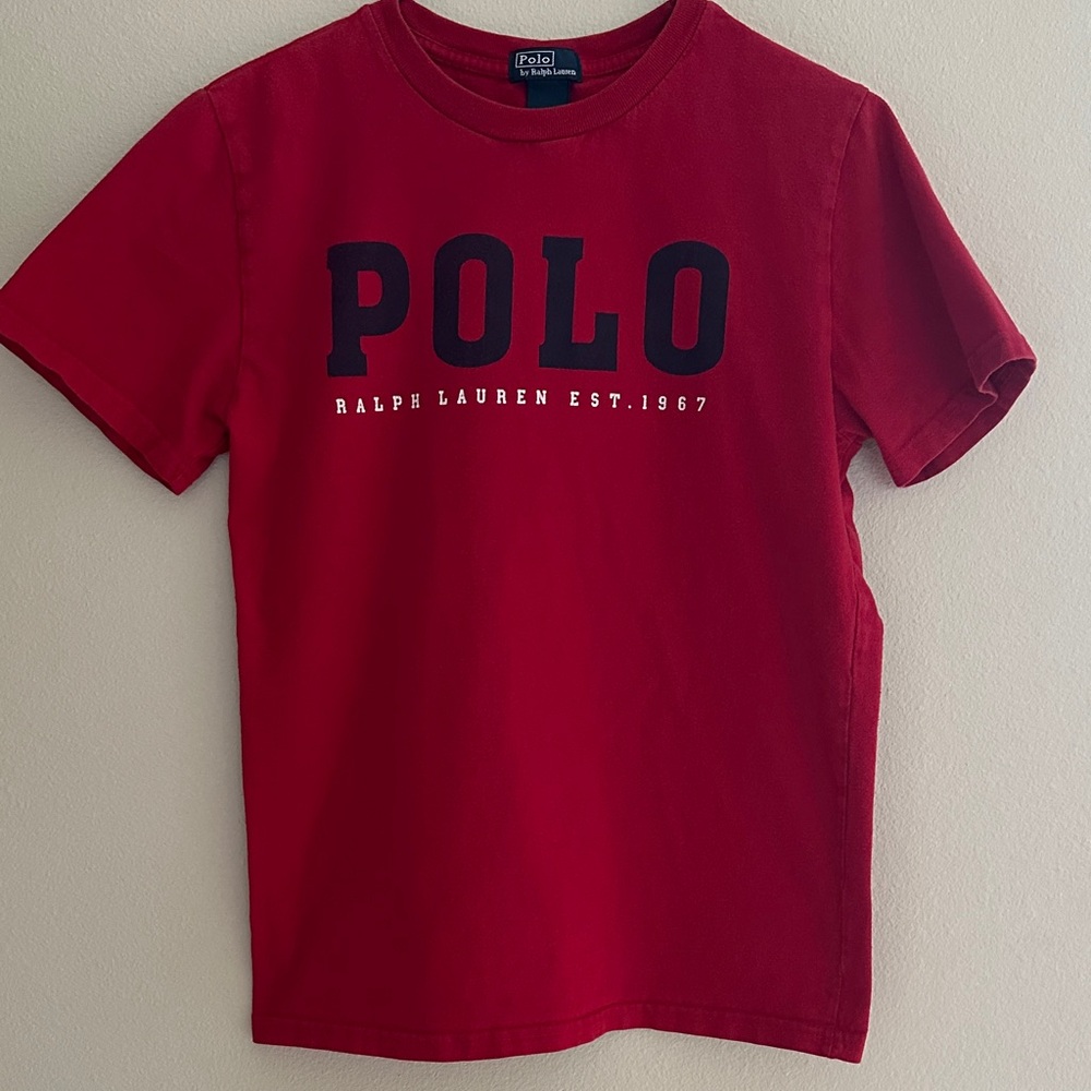 Polo by Ralph Lauren Kids Red Tee Large (14-16) EUC